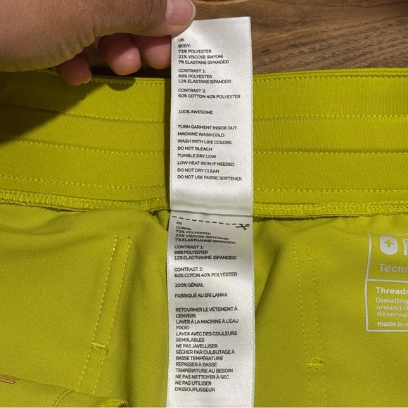 Figs Small Tall Limeade Zamora Scrub Jogger Pants Medical Scrubs Nurse Workwear - Picture 5 of 7